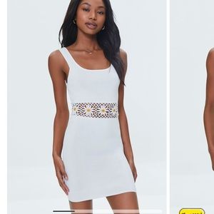 White knot dress with daisy cut out hand new with tags